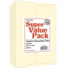 PA Paper Accents Super Value Card and Envelope Pack – 4-1/4-inch x 5-1/2-inch – 50 Piece – Cream