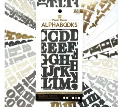 Paper House Alphabet Stickers – Classic Serifs