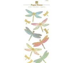 Paper House Faux Enamel Stickers – Dragonflies