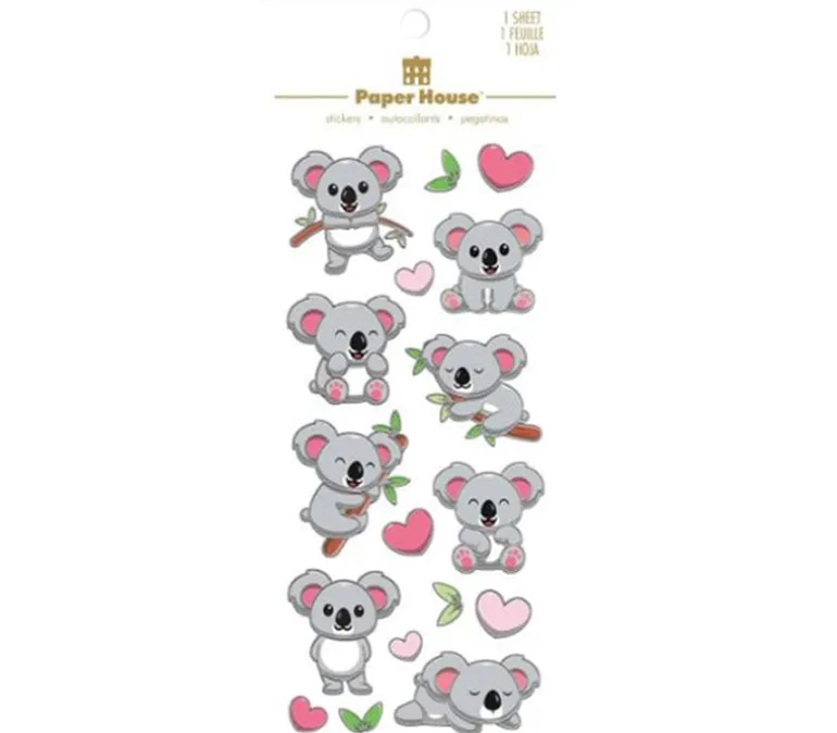Paper House Foil Stickers – Koala