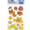 Paper House Product 3-D Stickers – Fall Leaves with Foil Accents