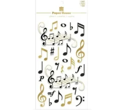 Paper House Scrapbook Stickers – Music 3D