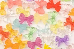 Pastel Acrylic Bow Bead Mix, 35g