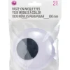 Paste-On Wiggle Eyes – 150mm – 2pc. – Black