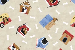 Paws at Play Doghouse Toss on Cream