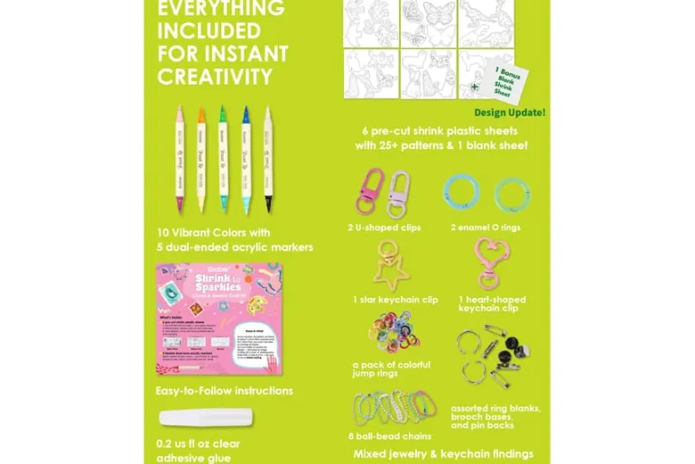 Paws & Wings Shrink to Sparkles Craft Kit