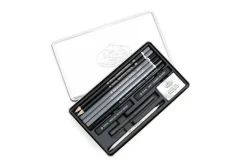 12pc. Charcoal Tin Set