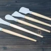 5pc. Silicone Brush Set with Wood Handles