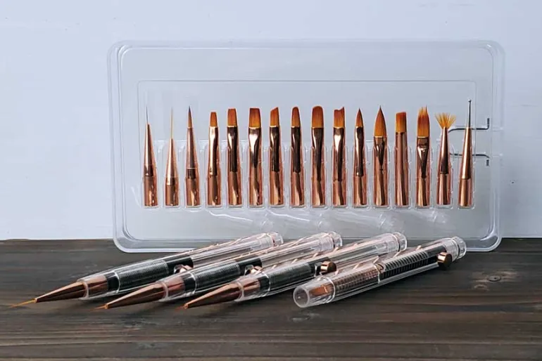 7pc. Travel Brush Set with Case