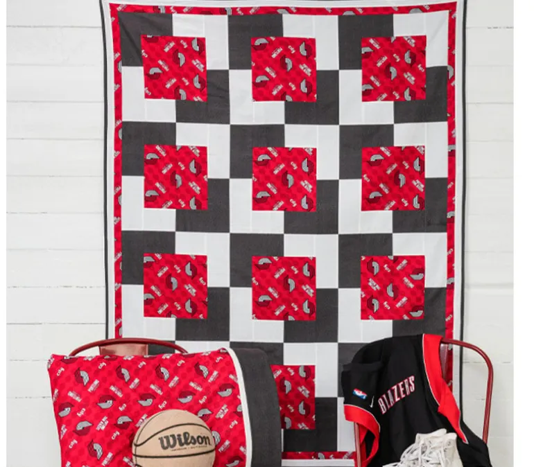 PDX Portland Airport Carpet Novelty Quilt Cotton