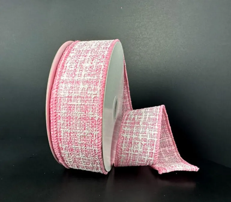 Peach Woven Vintage Velvet Ribbon – 3/8-inch