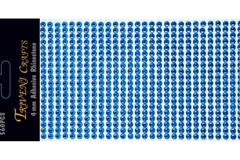Pearl Faceted Rhinestone Dot Stickers – 6mm – Multi
