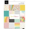 Pebbles Paper Pad  12″X12″ – Sunny Bloom Gold Foil