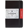 Pentalic Illustration Sketch Book Black 96/sheets (view sizes)