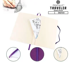 Pentalic Traveler’s Grid Sketch Book – 4-inch x 6-inch (view colors)