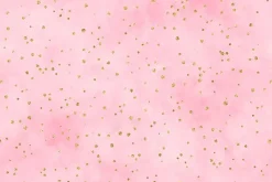 Peony Blossoms Tossed Leaves in Tonal Pink