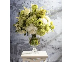 21″ Peony Spray, Ivory