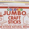 Pepperell Colorful Wooden Craft Sticks – 500 Piece Box