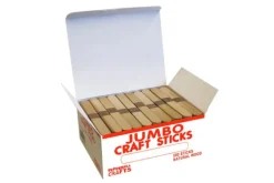 Pepperell Jumbo Wood Craft Sticks – 500 Piece Box