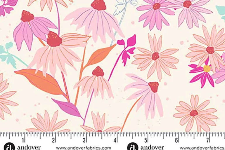 Petal and Stitches Ohio Star in Fandango