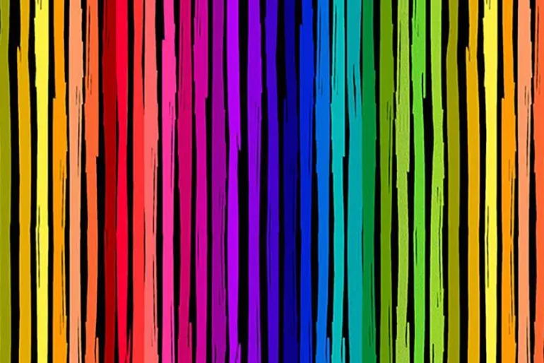 Petal Power Brite Multicolor Stripes