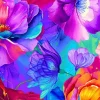 Petal Power Multicolor Rainbow Florals