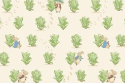 Peter Rabbit & Benjamin Bunny Lattice on Blue