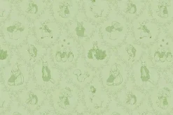 Peter Rabbit Cotton Toile in Fern