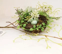 Pick – Birds Nest with Folilage – 17-inch