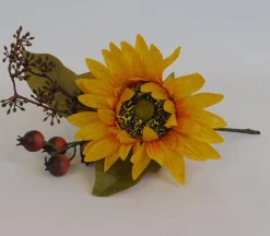 Pick – Sunflower Pomegranate Magnolisa Leave and Berries – 16-inch