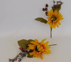Pick – Sunflower Pomegranate Magnolisa Leave and Berries – 16-inch