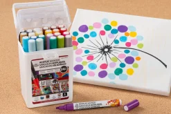 24-Piece Acrylic Marker Set – 2mm Primary Colors