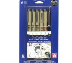 Pigma Manga-Comic Pro Drawing Set – 6 Piece