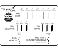 Pigma Micron Black Pen Set – 01, 03, 05 – 3 Piece