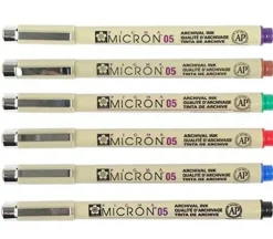 Pigma Micron Color Pen Set – 05 – 6 Piece