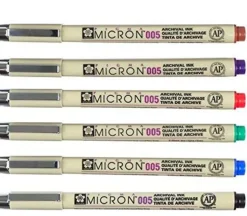 Pigma Micron Color Pen Set – 005 – 6 Piece