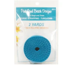 Pink Sands Red Polypro Webbing 1-inch by 2-yards
