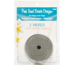 Pink Sands Red Polypro Webbing 1-inch by 2-yards