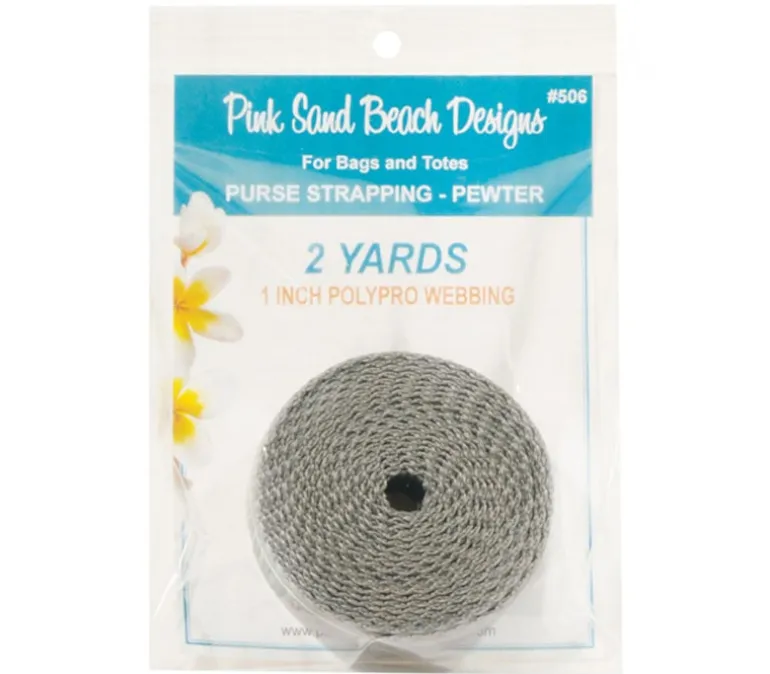 Pink Sands Royal Blue Polypro Webbing 1-inch by 2-yards