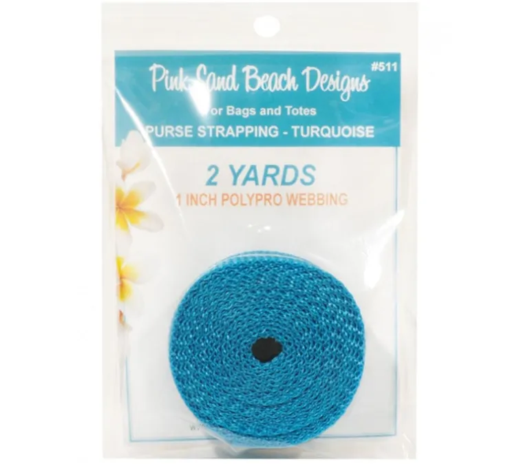 Pink Sands Royal Blue Polypro Webbing 1-inch by 2-yards