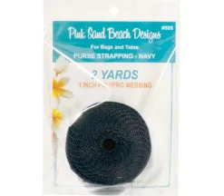 Pink Sands Turquoise Polypro Webbing 1-inch by 2-yards