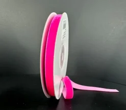 Pink Woven Vintage Velvet Ribbon – 3/8-inch