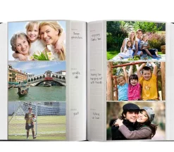 Pioneer Leatherette Postbound Album – 9-inch x 12-inch – Frame Family Black