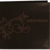 Pioneer Leatherette Postbound Album – 12-inch x 12-inch – Brown Scroll
