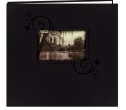 Pioneer Leatherette Postbound Album – 12-inch x 12-inch – Black Ivy