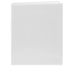 Pioneer Leatherette Postbound Album – 8.5-inch x 11-inch – White