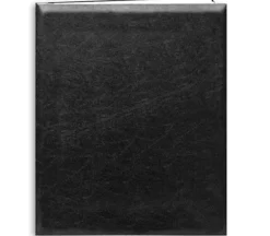 Pioneer Leatherette Postbound Album – 8.5-inch x 11-inch – Black