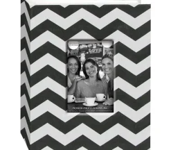 Pioneer Photo Album – 4-inch x 6-inch – Chevron Black