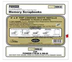Pioneer Refill Pages – 8-inch x 8-inch – 5 Piece