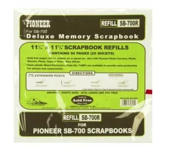Pioneer Refill Pages – 12-inch x 12-inch – 25 Piece